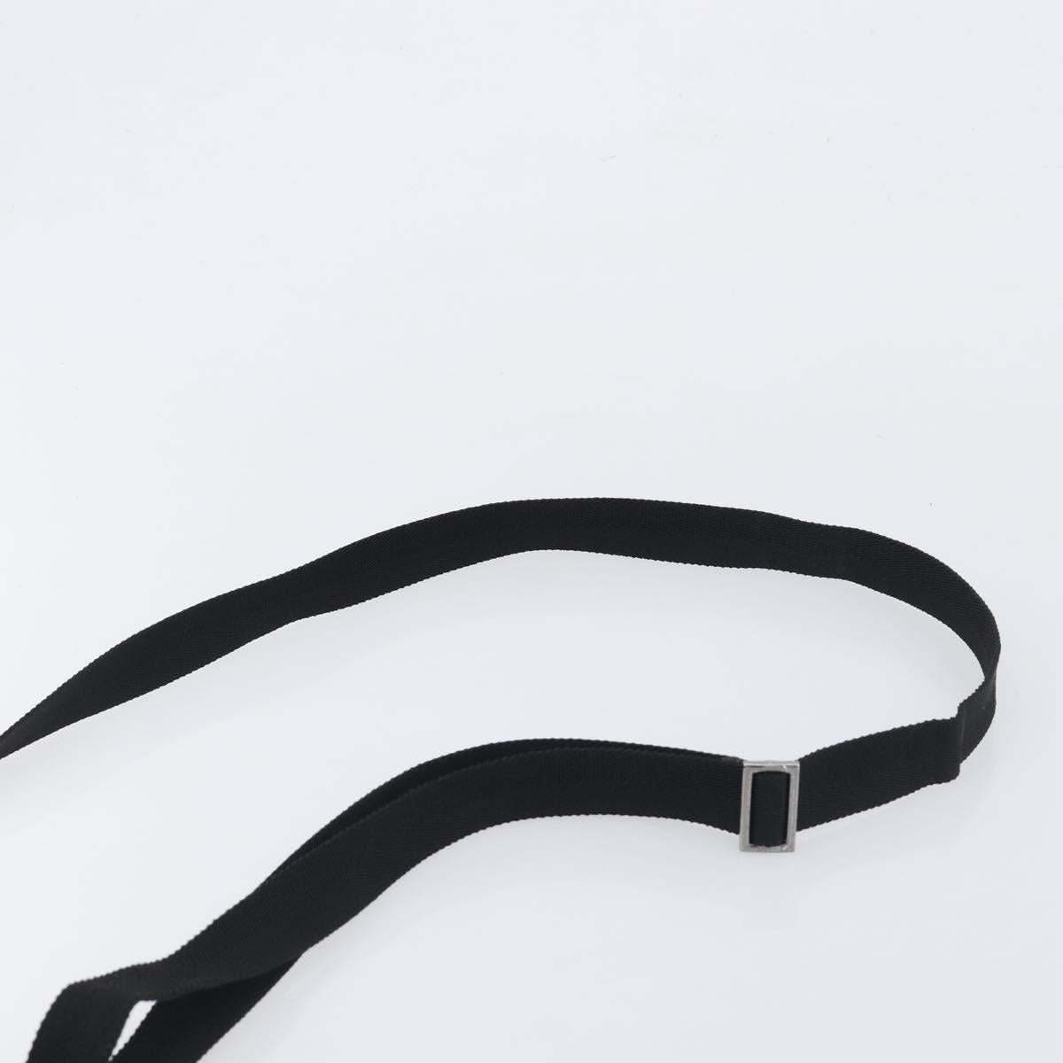 GUCCI GG Canvas Shoulder Bag Black Silver 27639 Auth mr2854