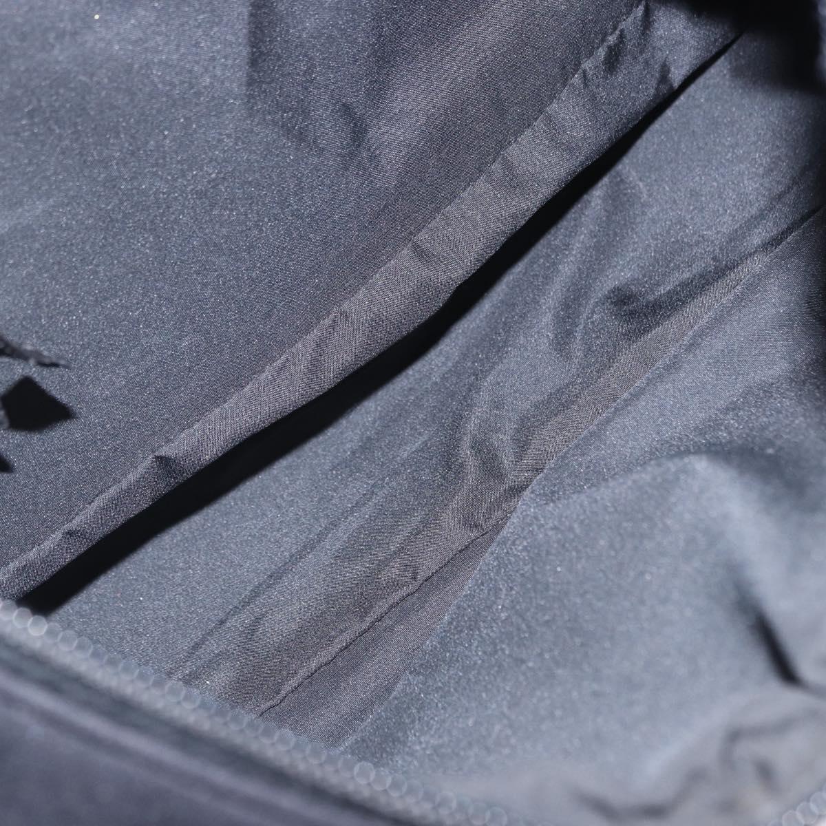 Miu Miu Shoulder Bag Nylon Black Silver Auth mr2866A