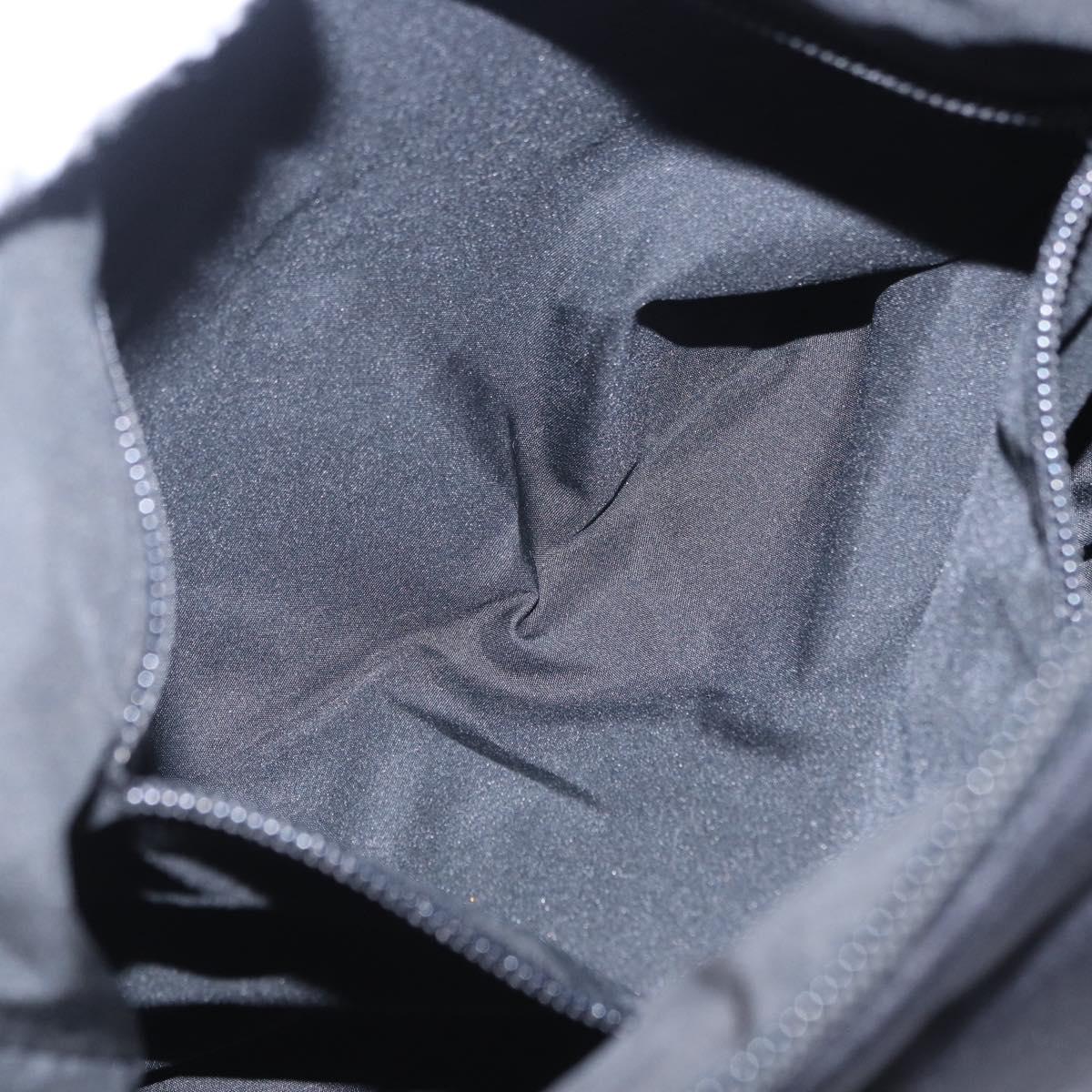 Miu Miu Shoulder Bag Nylon Black Silver Auth mr2866A
