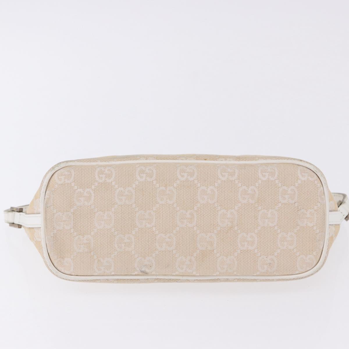 GUCCI GG Canvas Accessory Pouch Beige Gold 039 1103 2123 Auth mr2881