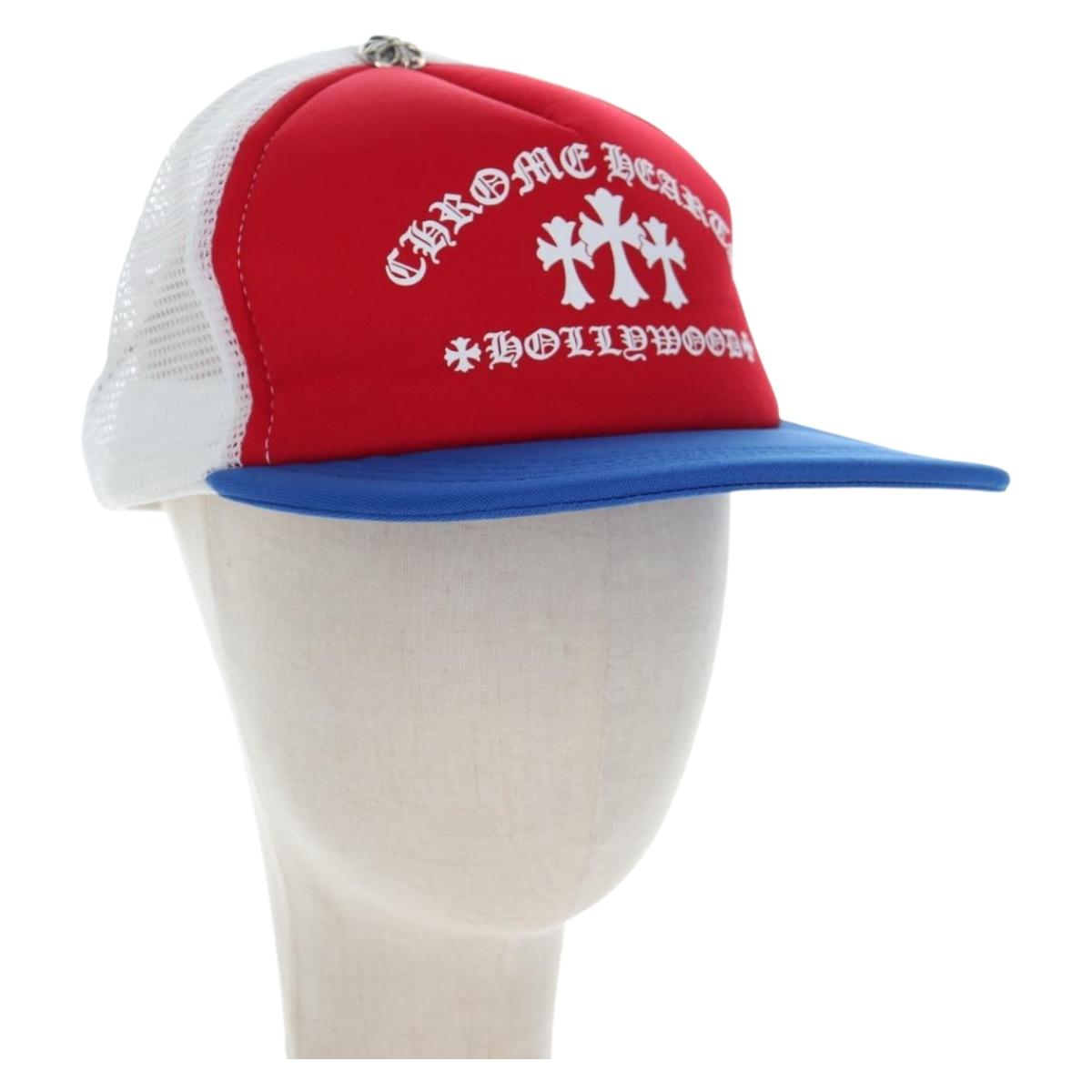 Chrome Hearts Cap Polyester Mesh Red Auth mr2896SM
