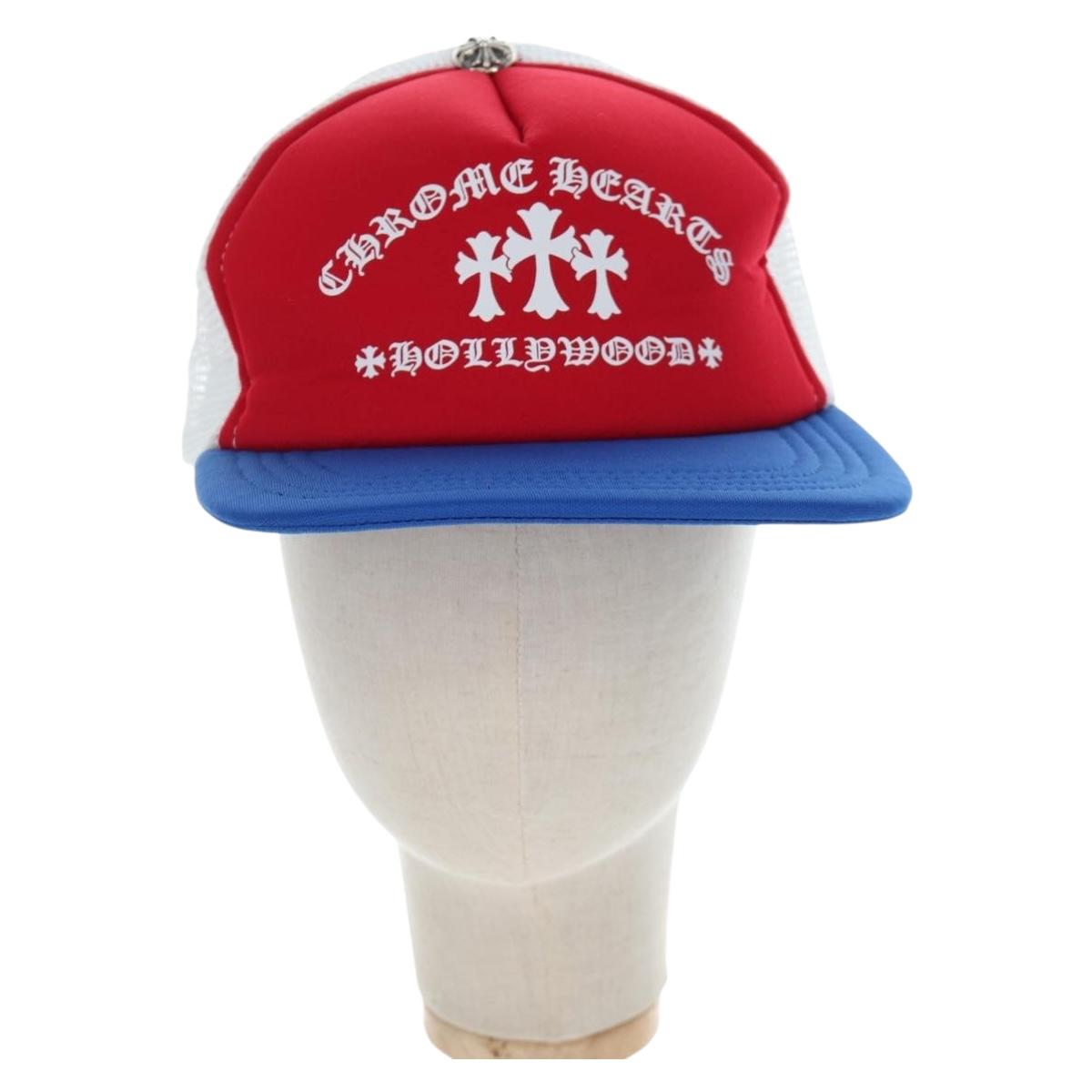 Chrome Hearts Cap Polyester Mesh Red Auth mr2896SM