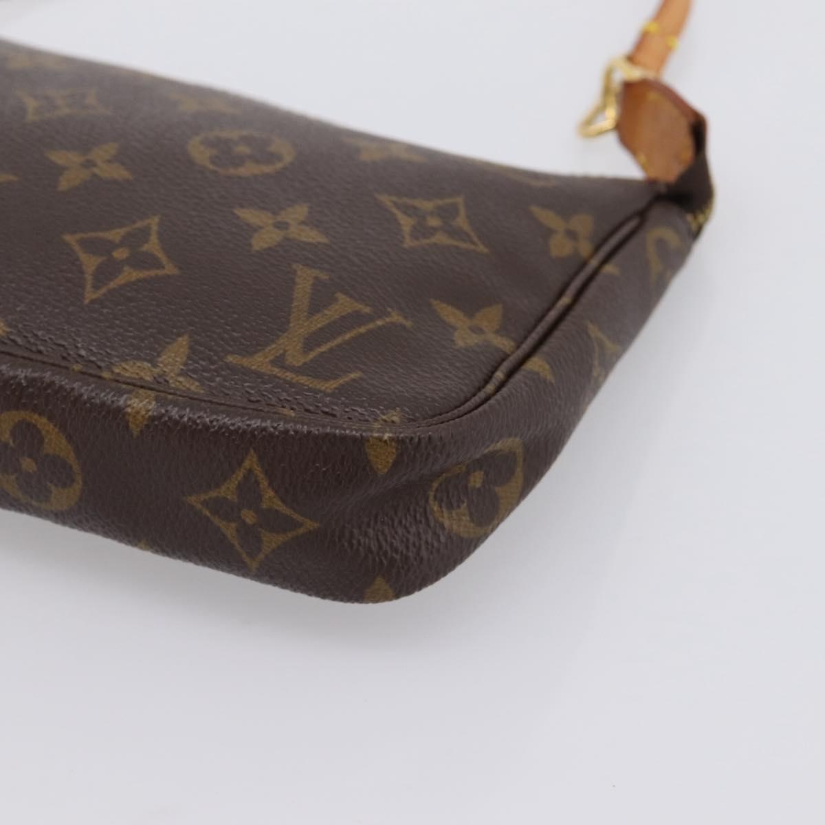 LOUIS VUITTON Monogram Pochette Accessoires Pouch M51980 LV Auth mr2900V