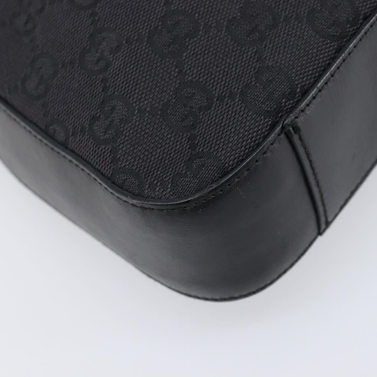GUCCI Shoulder Bag Leather Black Silver 001 3812 2123 Auth mr2907