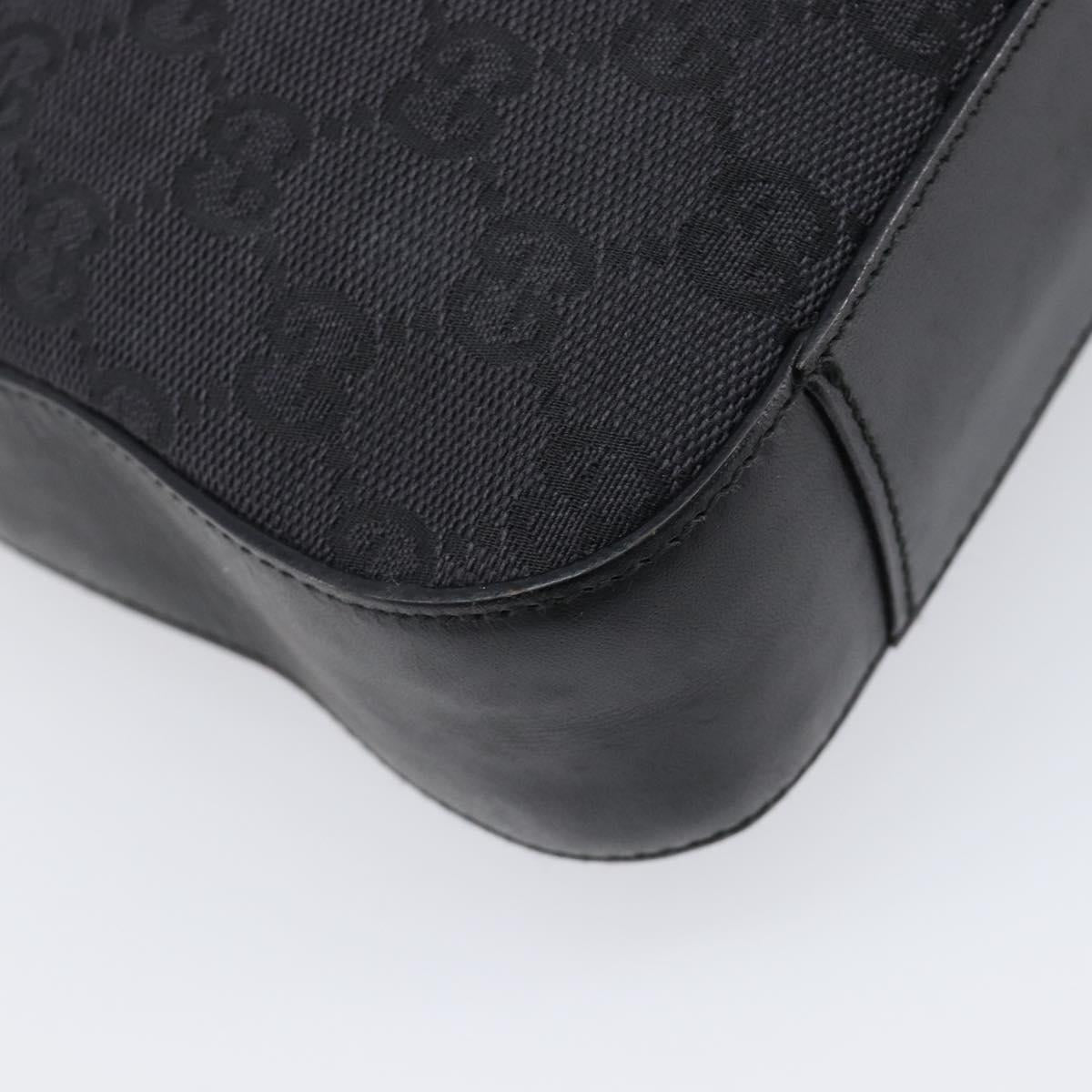 GUCCI Shoulder Bag Leather Black Silver 001 3812 2123 Auth mr2907