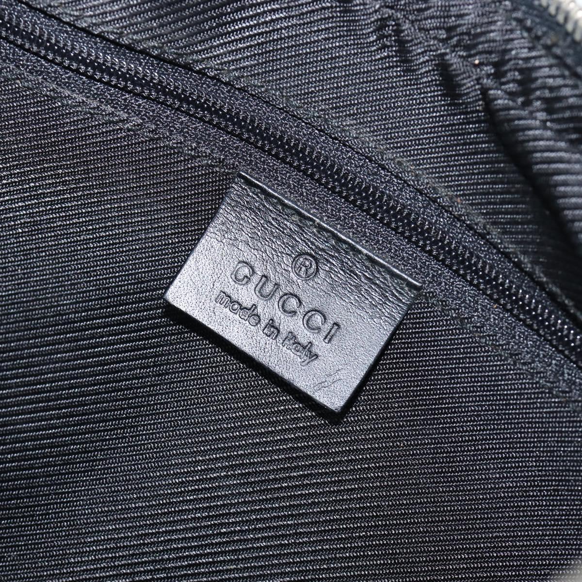 GUCCI Shoulder Bag Leather Black Silver 001 3812 2123 Auth mr2907