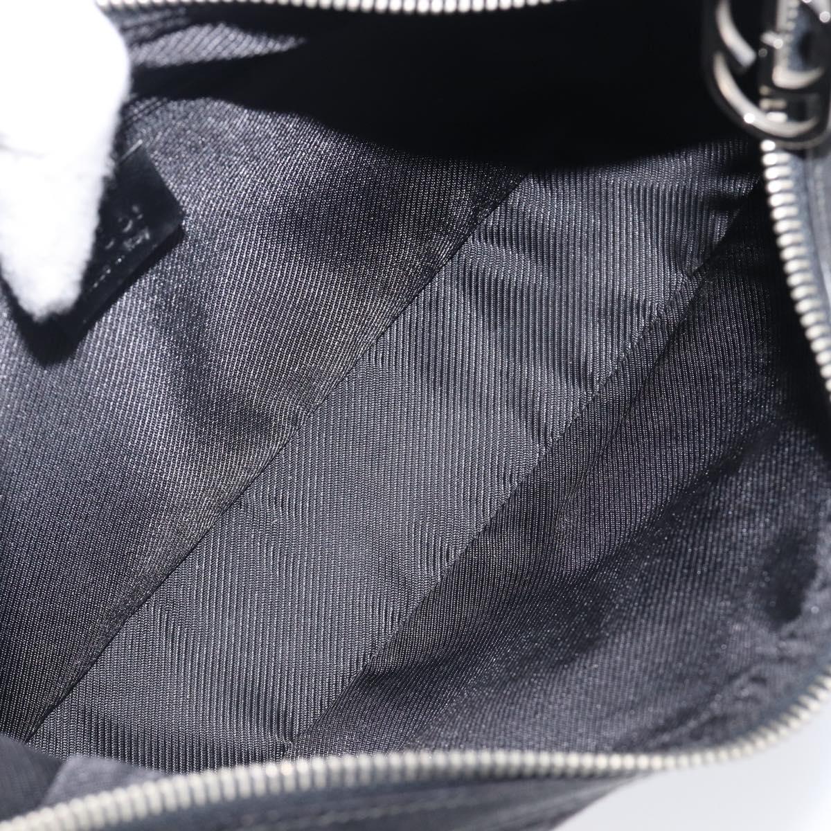 GUCCI Shoulder Bag Leather Black Silver 001 3812 2123 Auth mr2907