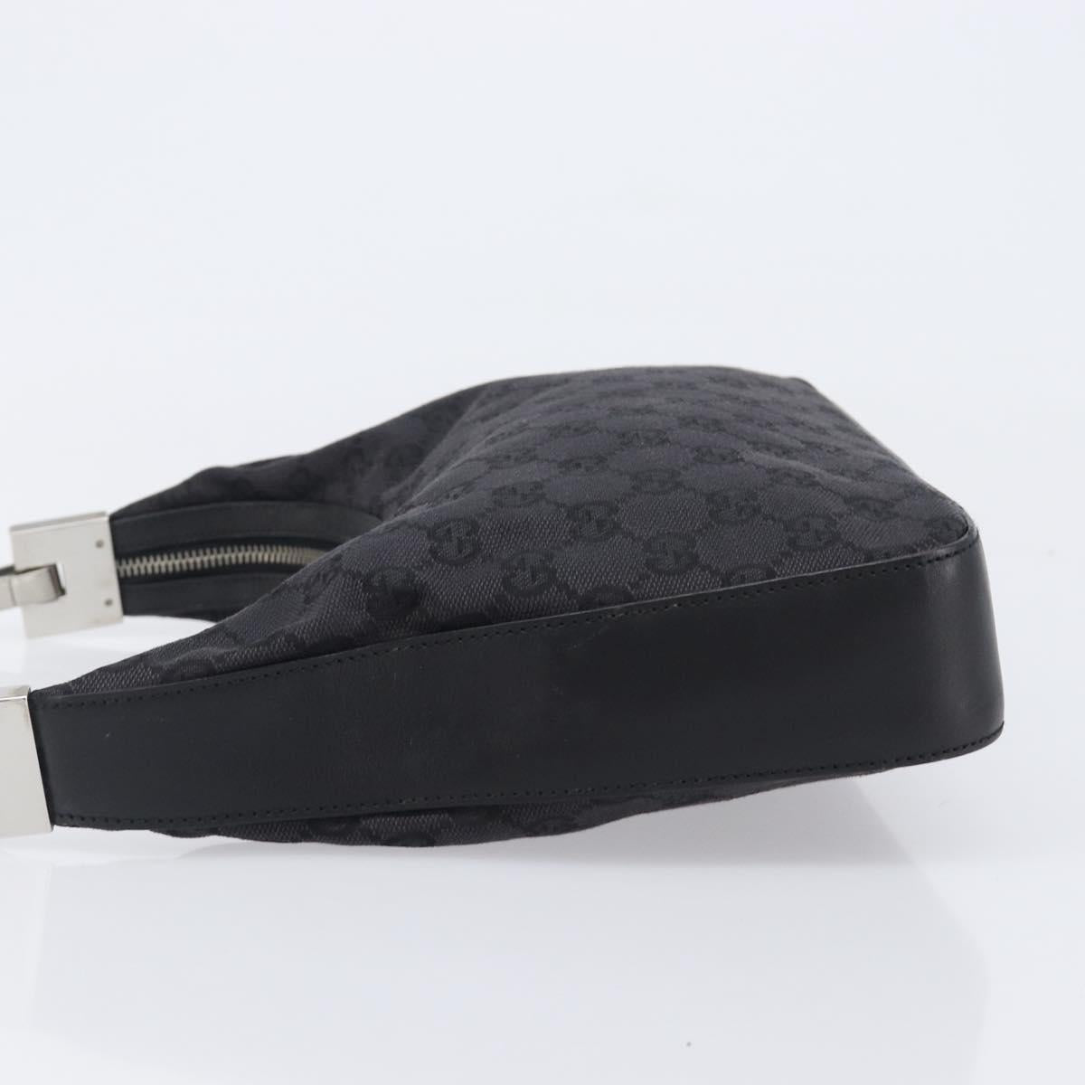 GUCCI Shoulder Bag Leather Black Silver 001 3812 2123 Auth mr2907