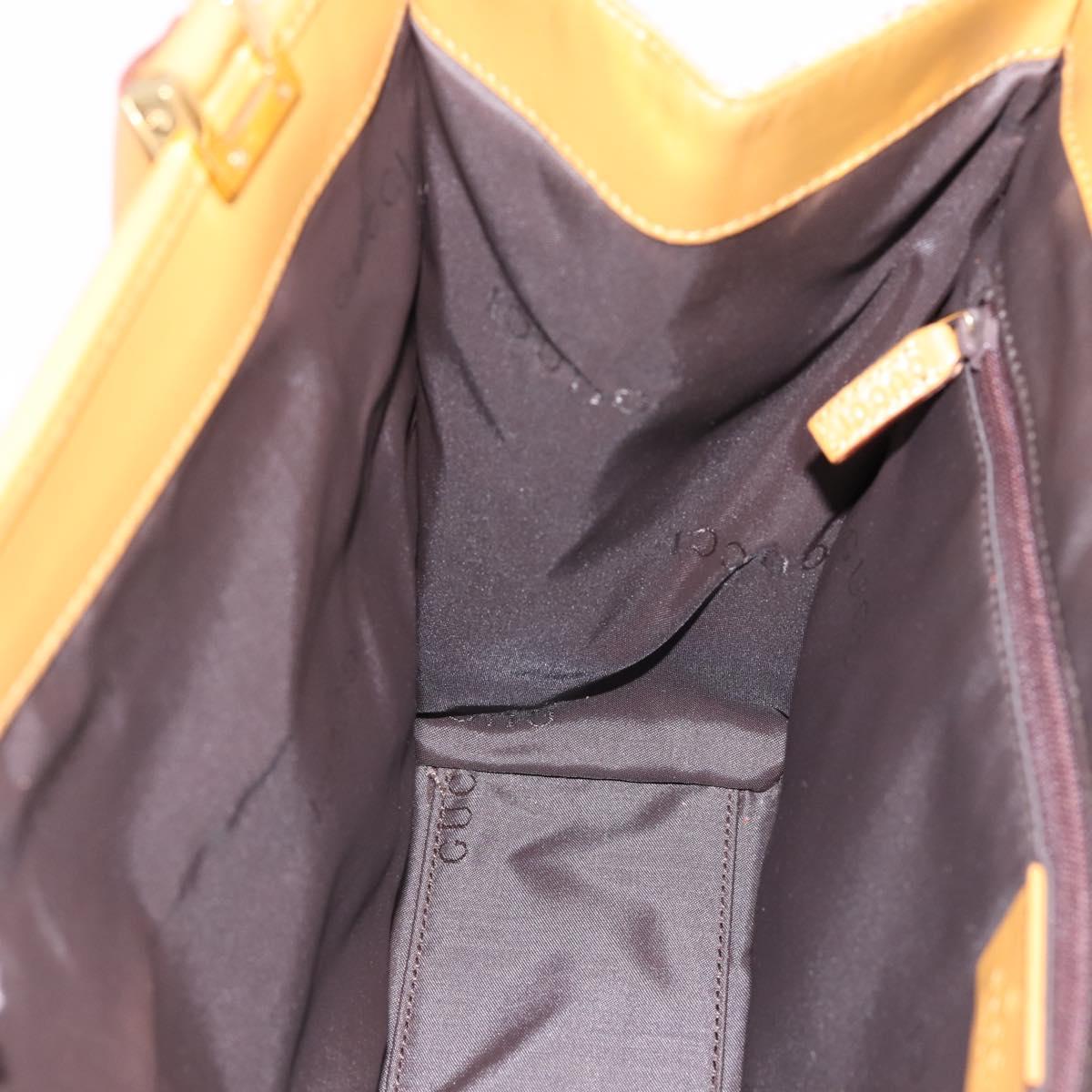 GUCCI GG Canvas Jackie Tote Bag Brown Gold 002 1073 Auth mr2908A