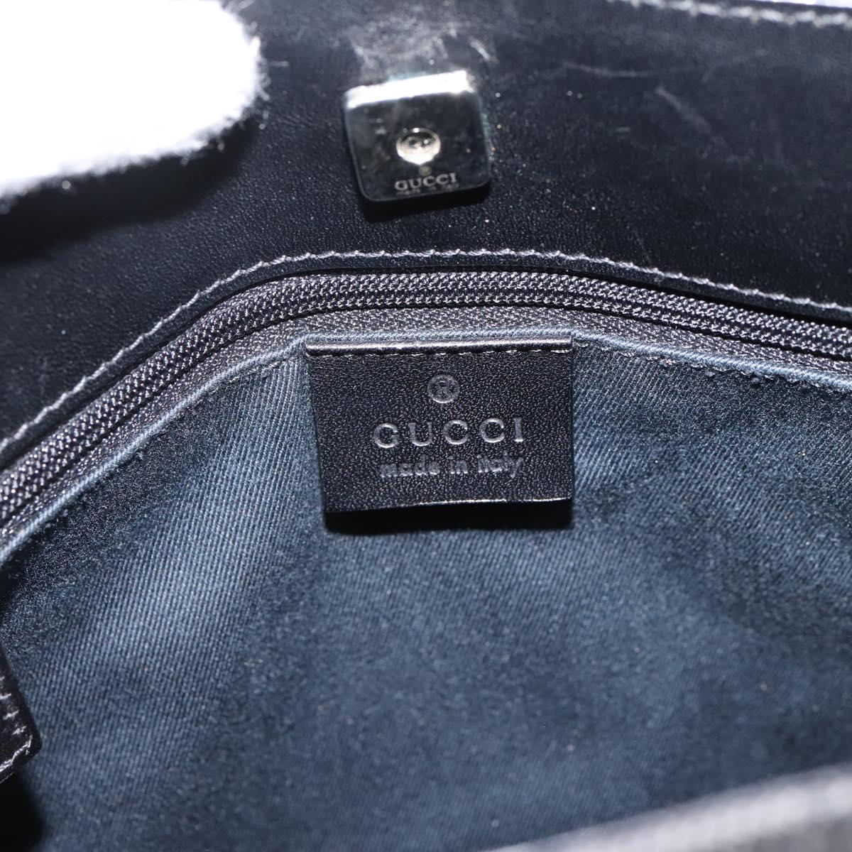 GUCCI GG Canvas Shoulder Bag Black 91762 Auth mr2911