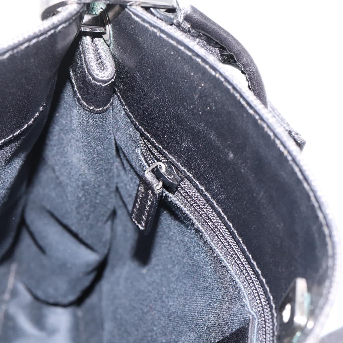 GUCCI GG Canvas Shoulder Bag Black 91762 Auth mr2911