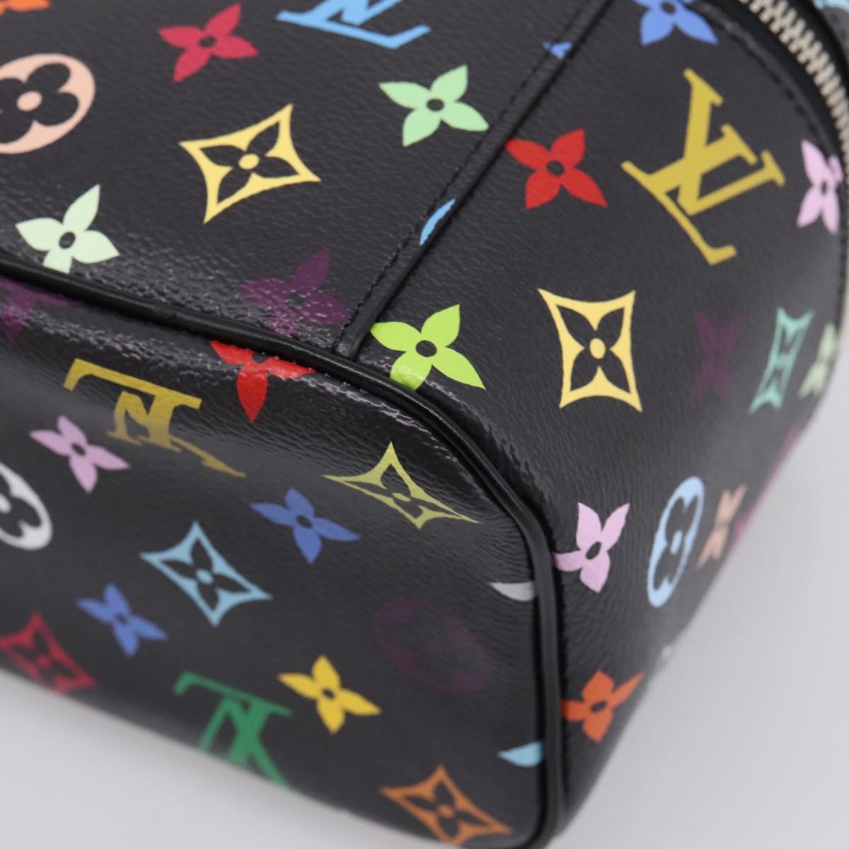 LOUIS VUITTON Monogram Multicolor Nice Mini Pouch Black M13747 LV Auth mr2917SM