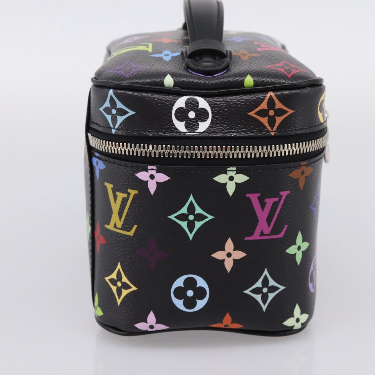LOUIS VUITTON Monogram Multicolor Nice Mini Pouch Black M13747 LV Auth mr2917SM