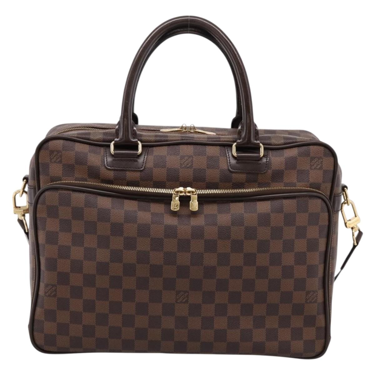 LOUIS VUITTON Damier Ebene Ikar Business Bag 2way N23252 LV Auth mr2918V