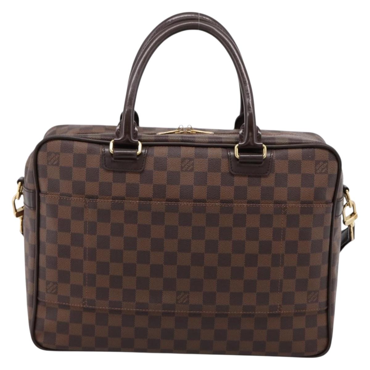 LOUIS VUITTON Damier Ebene Ikar Business Bag 2way N23252 LV Auth mr2918V