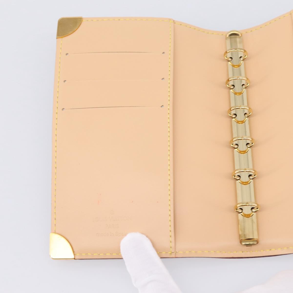 LOUIS VUITTON Monogram Multicolor Agenda PM Planner Black R20895 LV Auth mr2920V