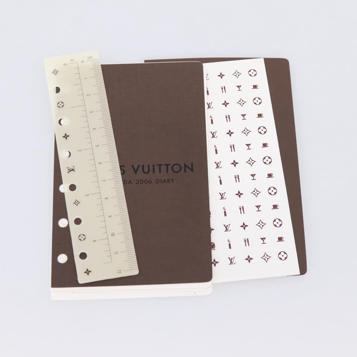LOUIS VUITTON Monogram Multicolor Agenda PM Planner Black R20895 LV Auth mr2920V