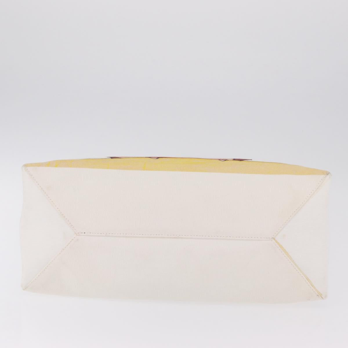 Stella McCartney Nara Yoshitomo Tote Bag Canvas White Brown Auth mr2934V