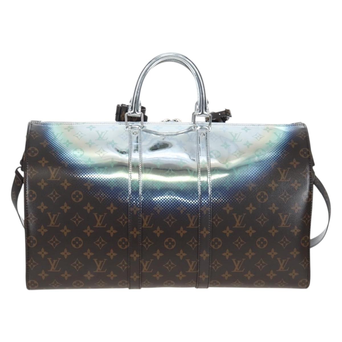 LOUIS VUITTON Metallic Nebula Keepall Bandouliere 50 M23118 Auth mr2940SM
