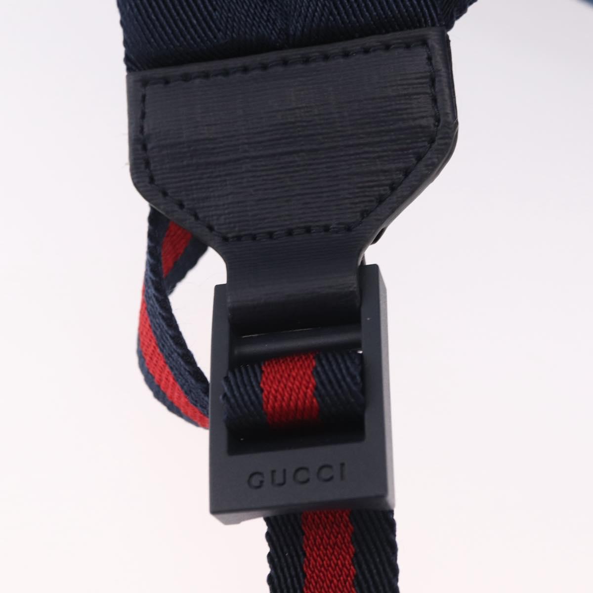 GUCCI Backpack Denim Blue Silver 782708 Auth mr2942V