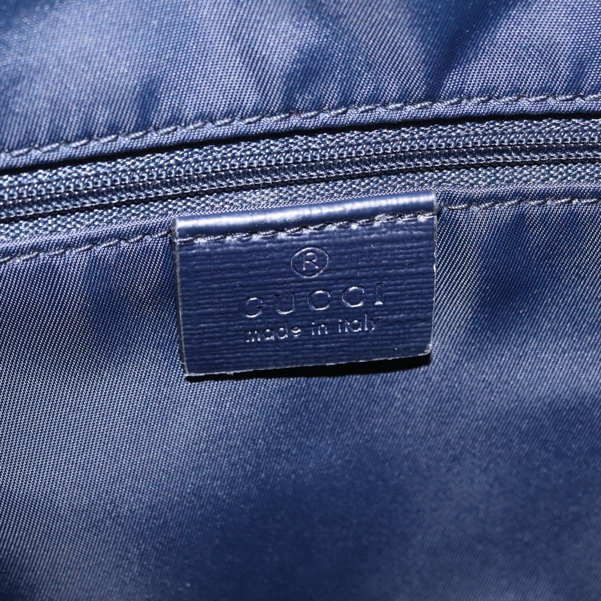 GUCCI Backpack Denim Blue Silver 782708 Auth mr2942V