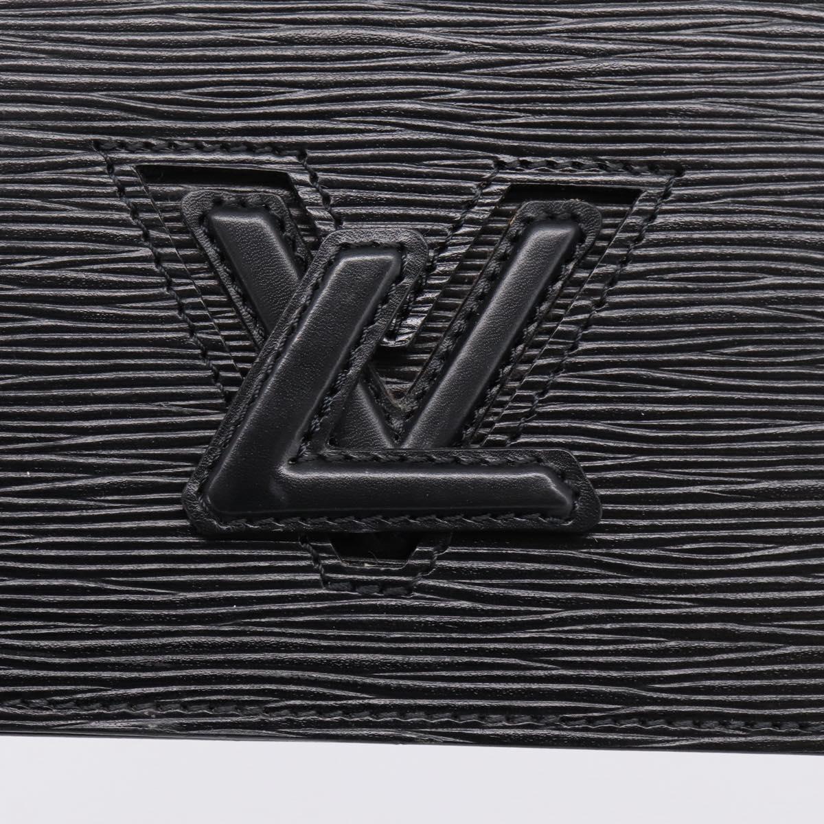 LOUIS VUITTON Epi Trapeze Clutch Bag Black M80165 LV Auth mr2951