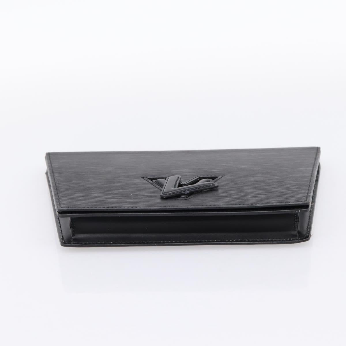 LOUIS VUITTON Epi Trapeze Clutch Bag Black M80165 LV Auth mr2951