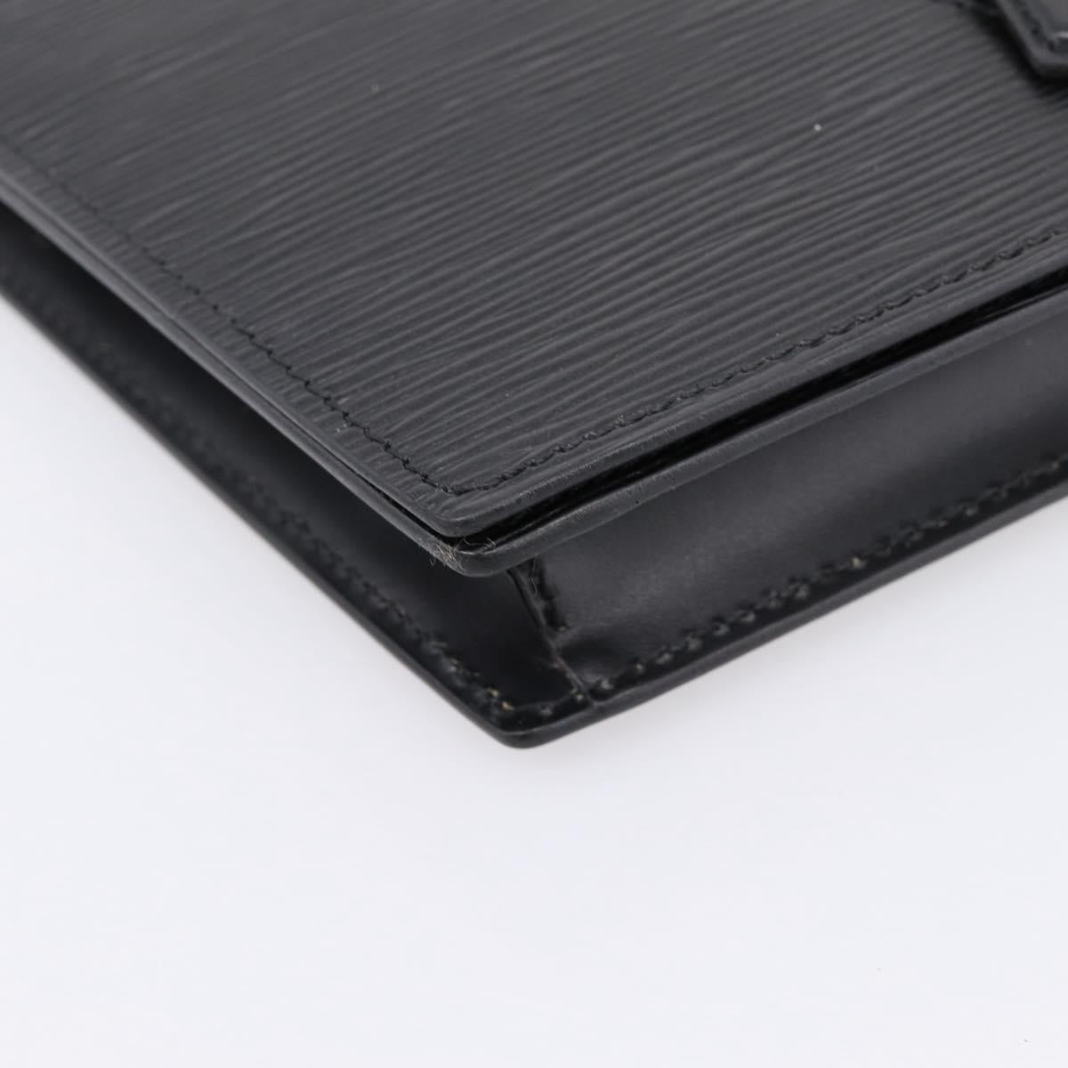 LOUIS VUITTON Epi Trapeze Clutch Bag Black M80165 LV Auth mr2951