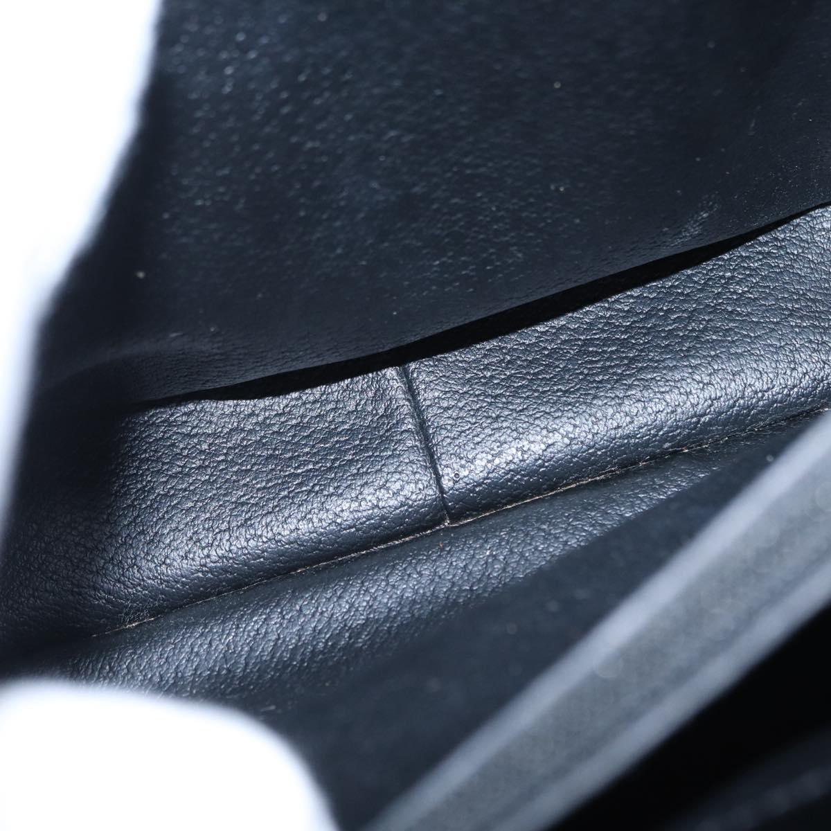 CELINE Macadam Canvas Hand Bag PVC Black Gold Tone Auth mr2952A