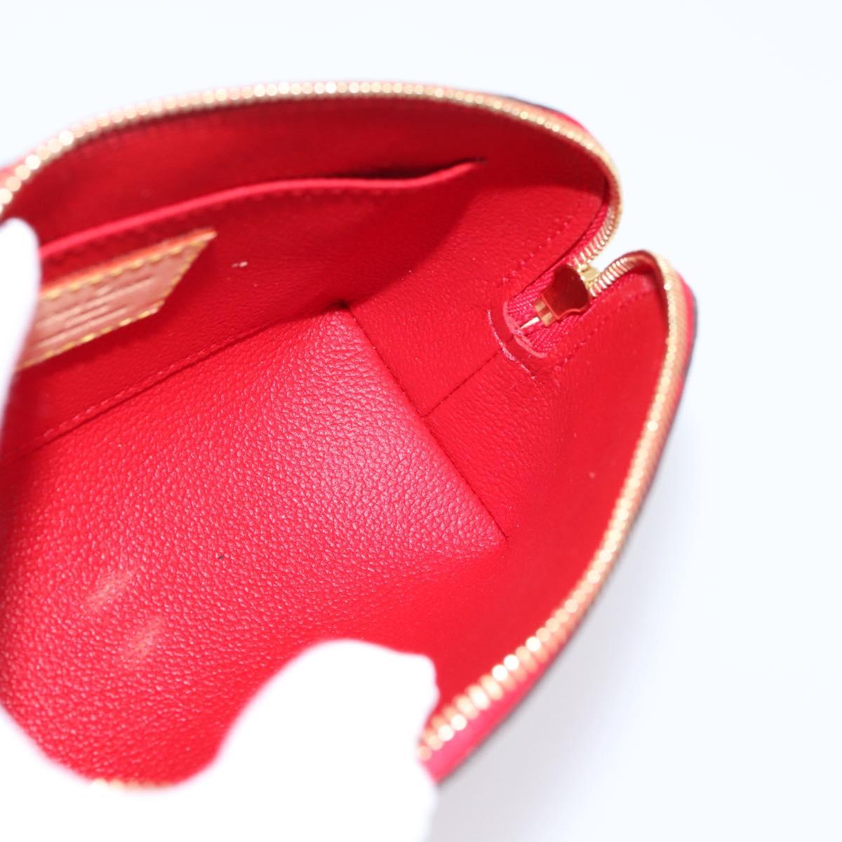 LOUIS VUITTON Monogram Vernis Pochette Cosmetic PM Red M90172 LV Auth mr2955V