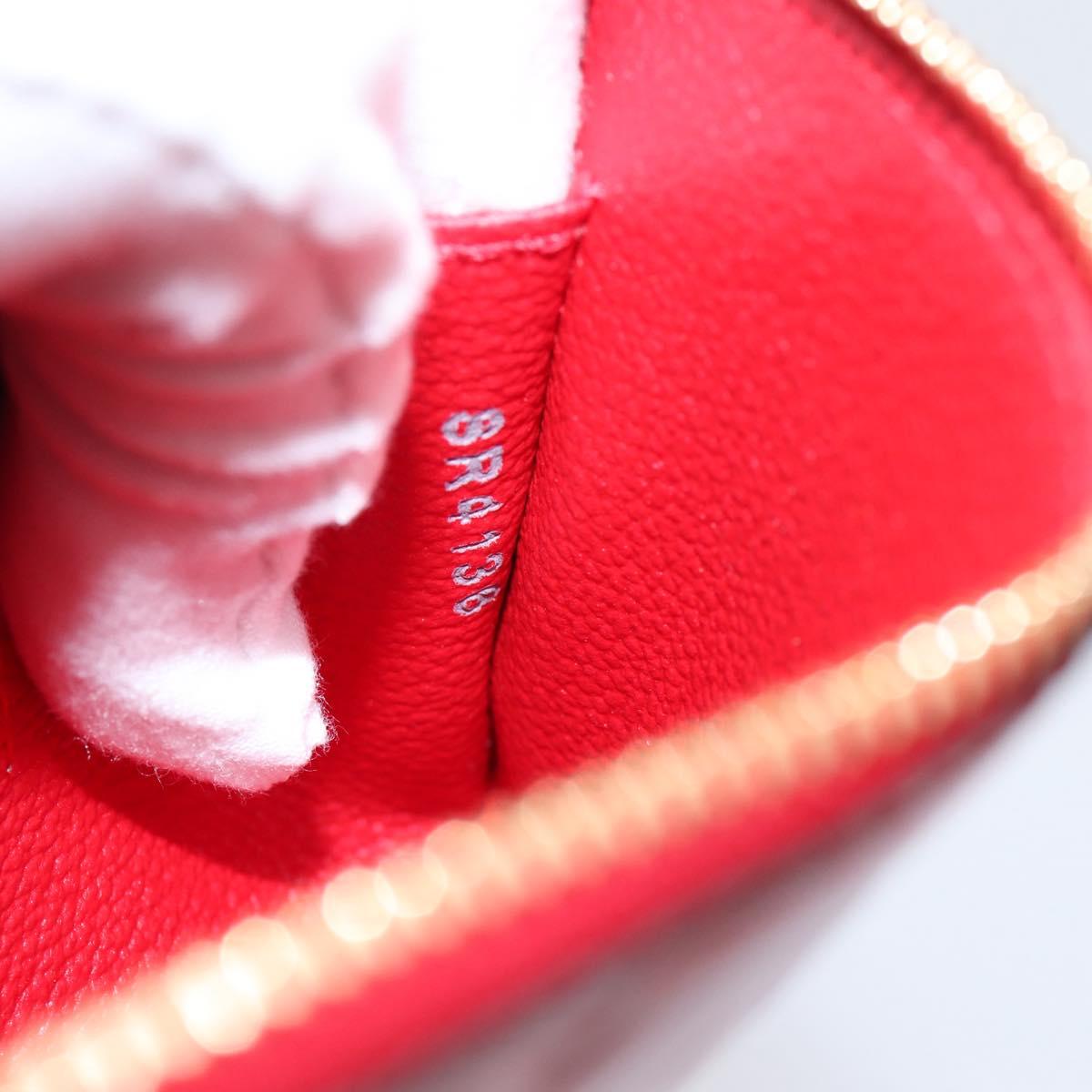 LOUIS VUITTON Monogram Vernis Pochette Cosmetic PM Red M90172 LV Auth mr2955V