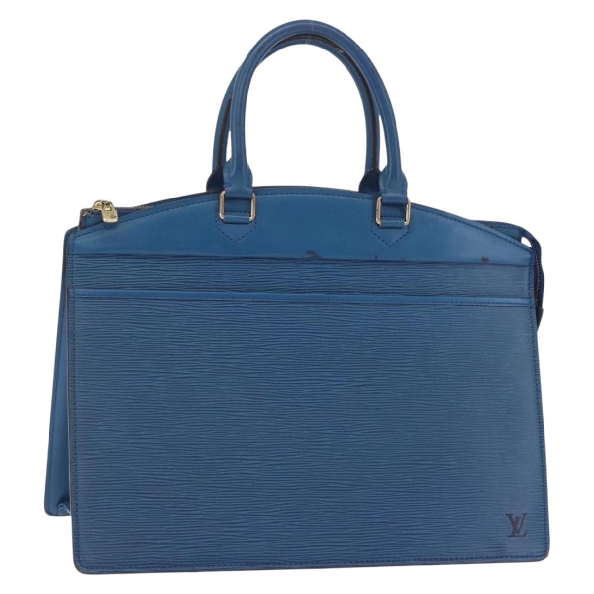 LOUIS VUITTON Epi Riviera Hand Bag Blue M48185 LV Auth mr2965