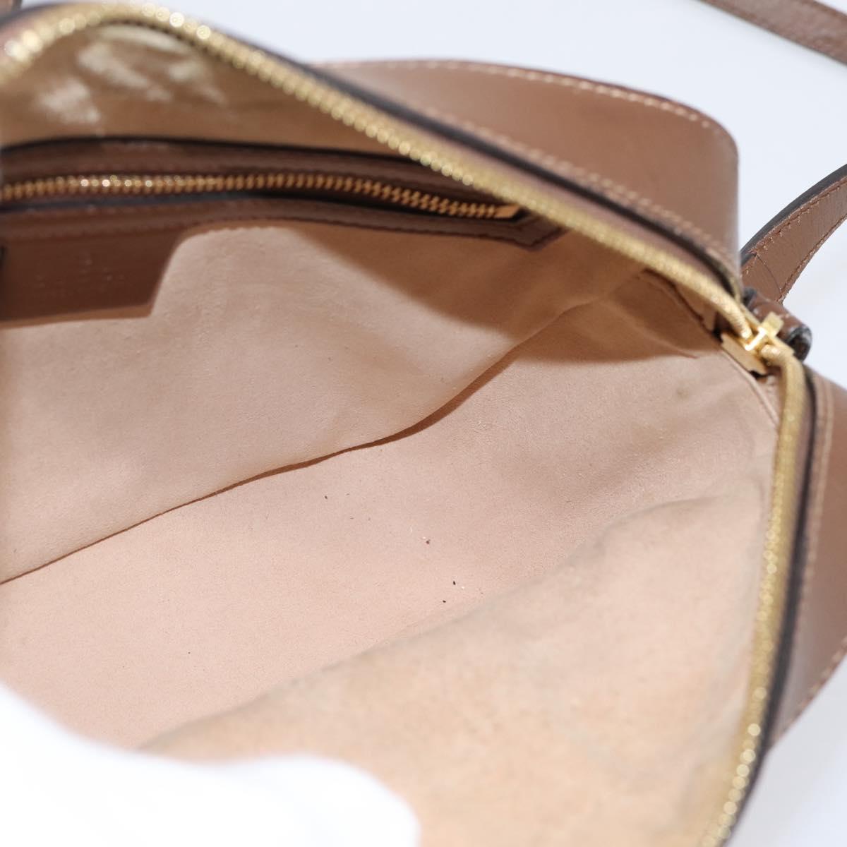 GUCCI GG Supreme Shoulder Bag PVC Beige Gold Tone 645454 Auth mr2966V
