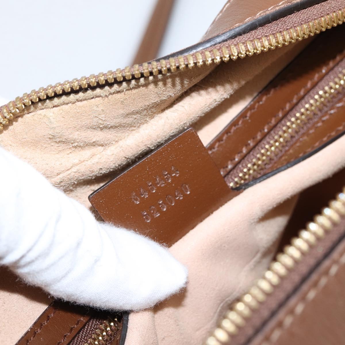 GUCCI GG Supreme Shoulder Bag PVC Beige Gold Tone 645454 Auth mr2966V