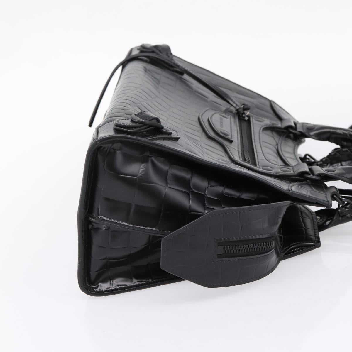 Balenciaga Neo Classic City Small Hand Bag 2way Black 638521 Auth mr2975V