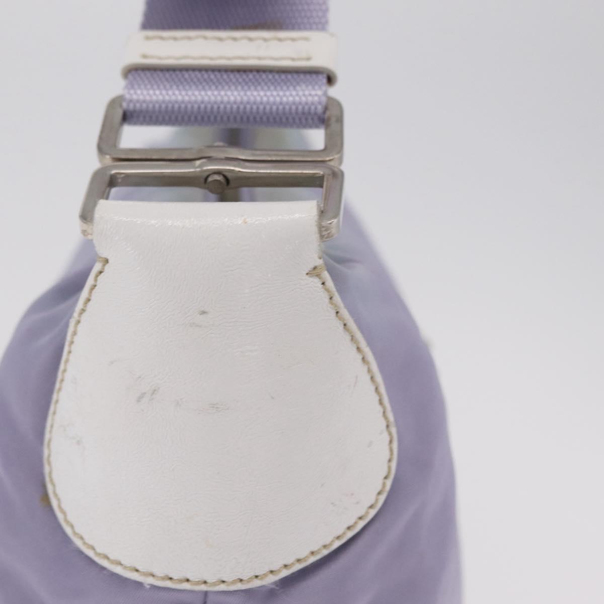 PRADA Shoulder Bag Nylon Purple Silver Auth mr2990