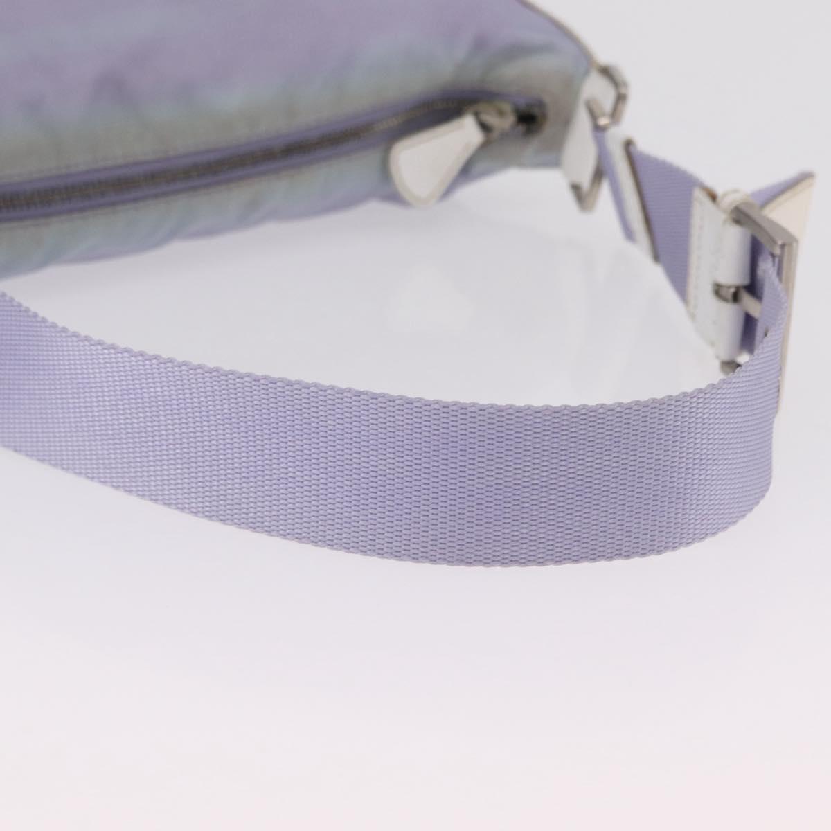 PRADA Shoulder Bag Nylon Purple Silver Auth mr2990