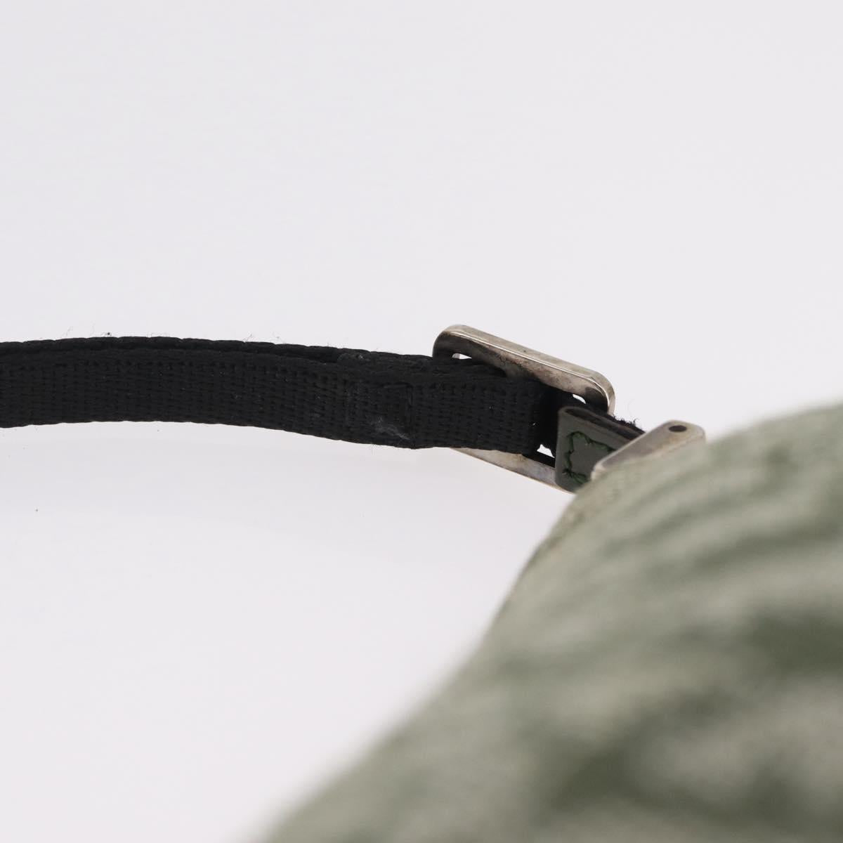 Christian Dior Trotter Canvas Accessory Pouch Khaki Silver Auth mr2991V
