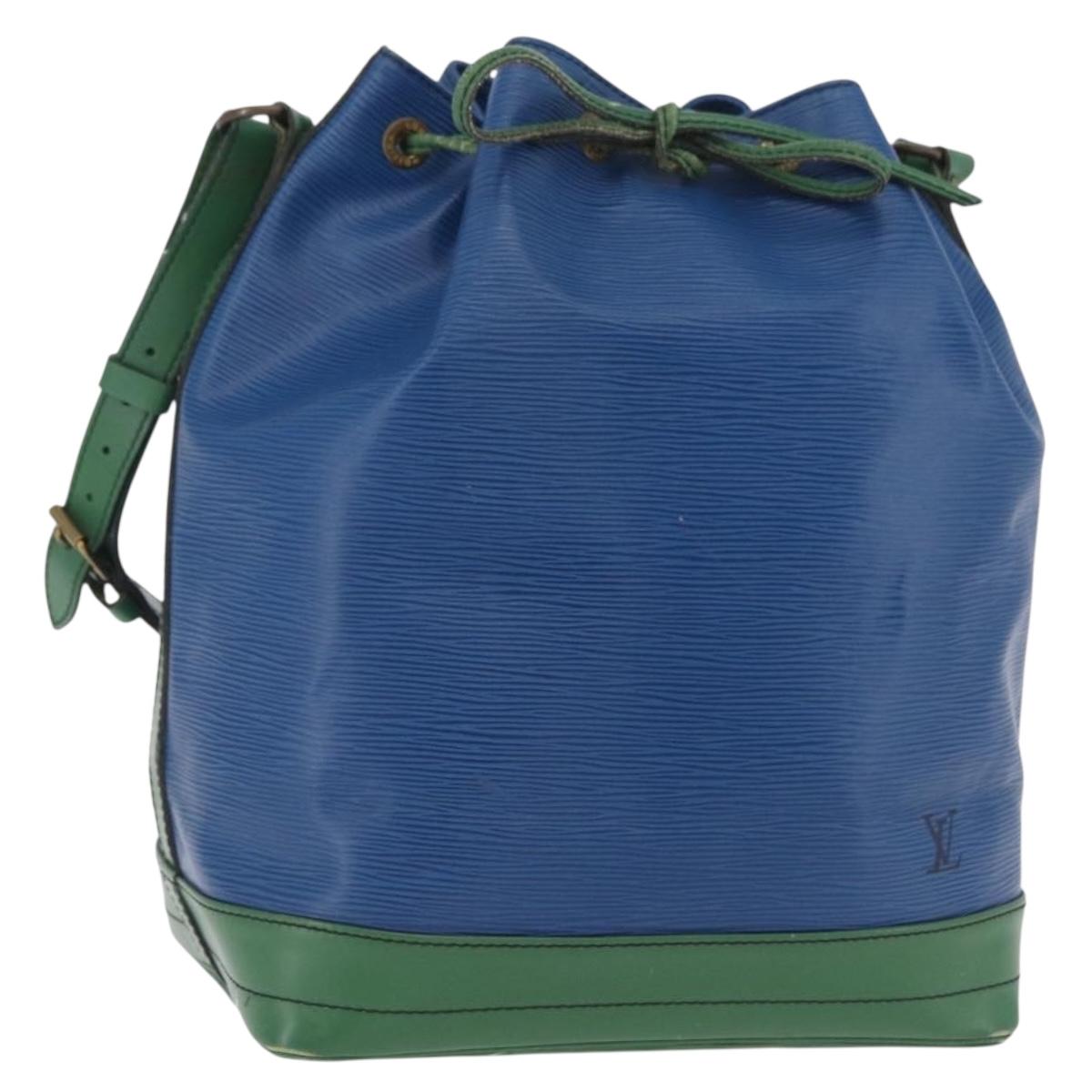 LOUIS VUITTON Epi Noe Shoulder Bag Green Blue M44044 LV Auth mr2992