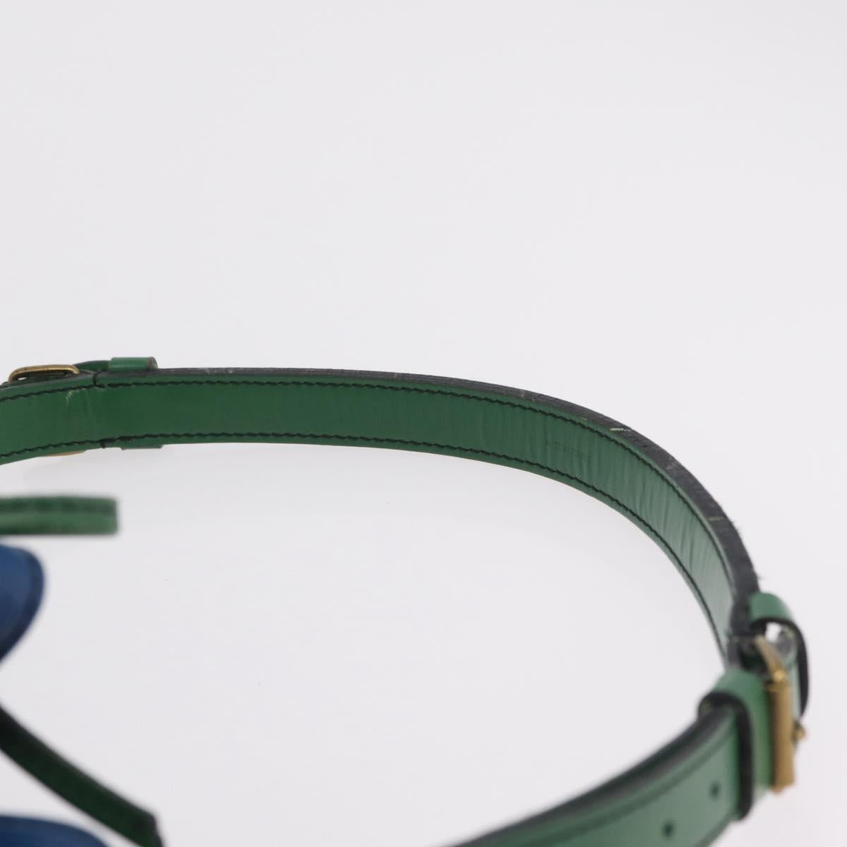 LOUIS VUITTON Epi Noe Shoulder Bag Green Blue M44044 LV Auth mr2992