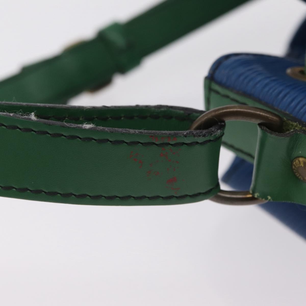 LOUIS VUITTON Epi Noe Shoulder Bag Green Blue M44044 LV Auth mr2992