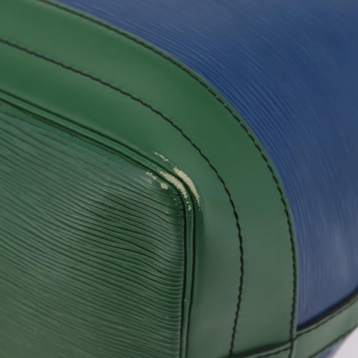 LOUIS VUITTON Epi Noe Shoulder Bag Green Blue M44044 LV Auth mr2992