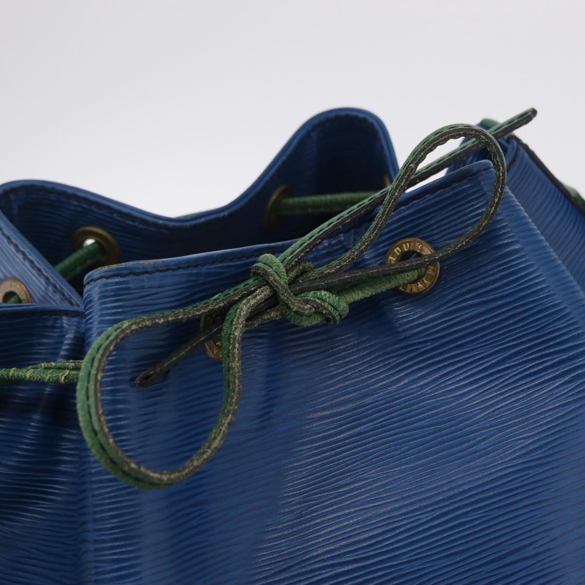 LOUIS VUITTON Epi Noe Shoulder Bag Green Blue M44044 LV Auth mr2992