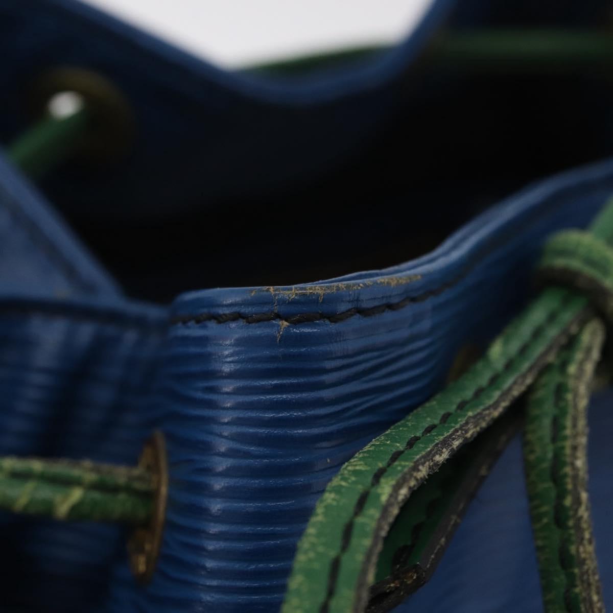 LOUIS VUITTON Epi Noe Shoulder Bag Green Blue M44044 LV Auth mr2992