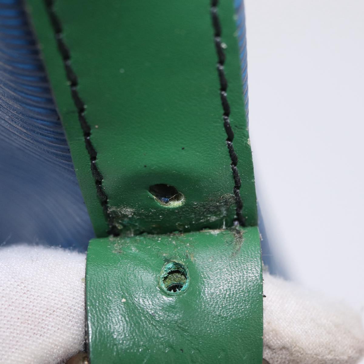 LOUIS VUITTON Epi Noe Shoulder Bag Green Blue M44044 LV Auth mr2992