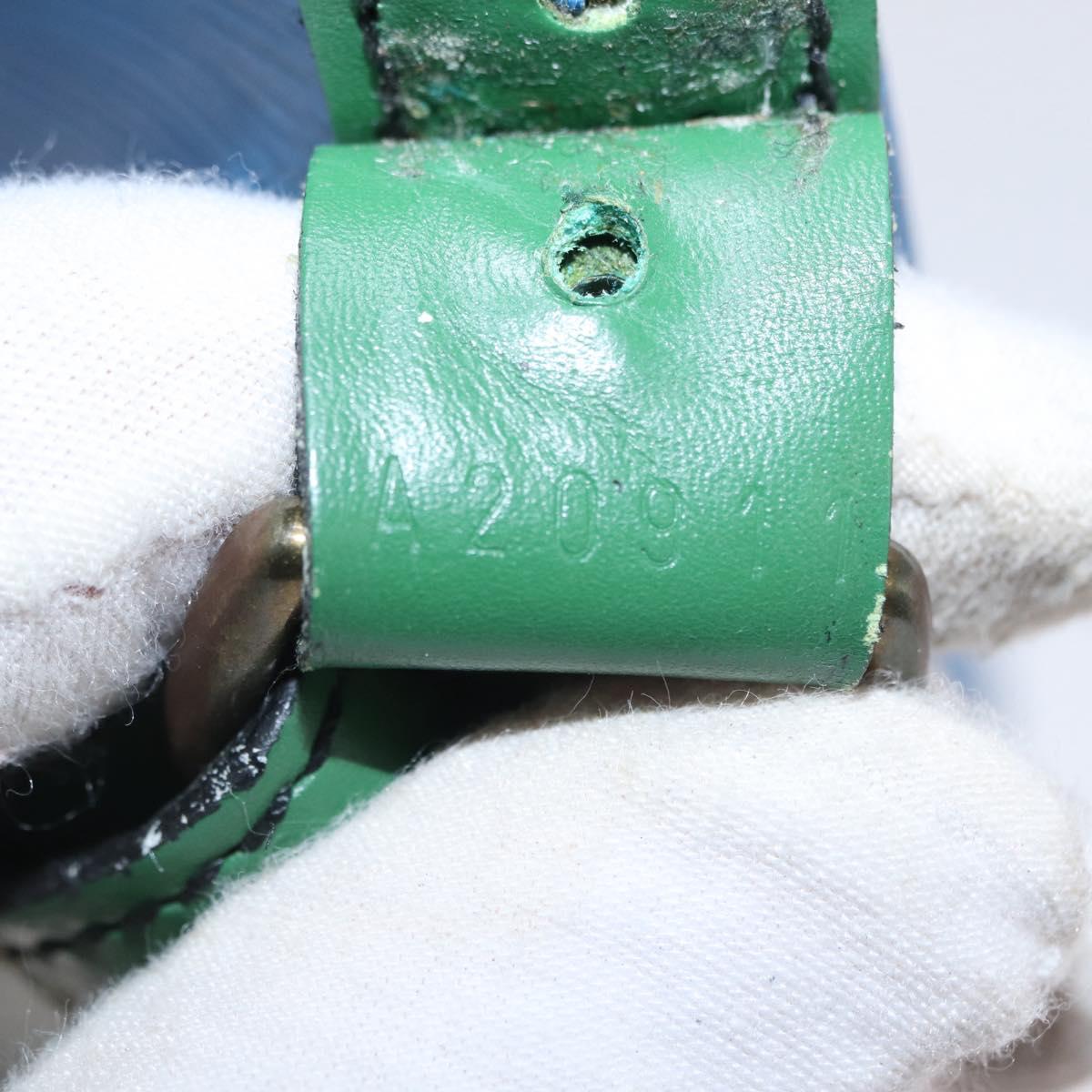 LOUIS VUITTON Epi Noe Shoulder Bag Green Blue M44044 LV Auth mr2992