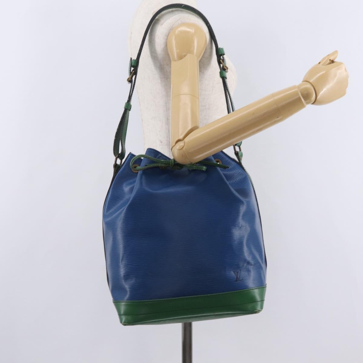 LOUIS VUITTON Epi Noe Shoulder Bag Green Blue M44044 LV Auth mr2992