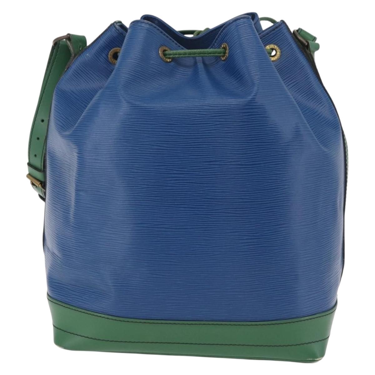 LOUIS VUITTON Epi Noe Shoulder Bag Green Blue M44044 LV Auth mr2992