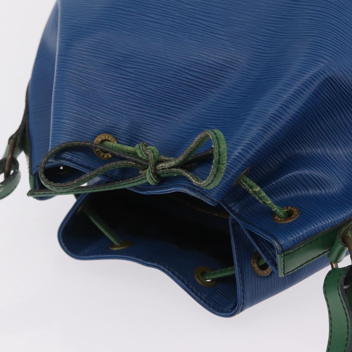 LOUIS VUITTON Epi Noe Shoulder Bag Green Blue M44044 LV Auth mr2992