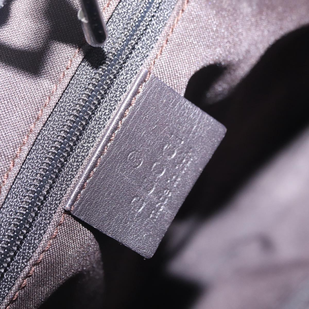 GUCCI GG Canvas Jackie Shoulder Bag Brown Silver 001 3306 Auth mr3000V